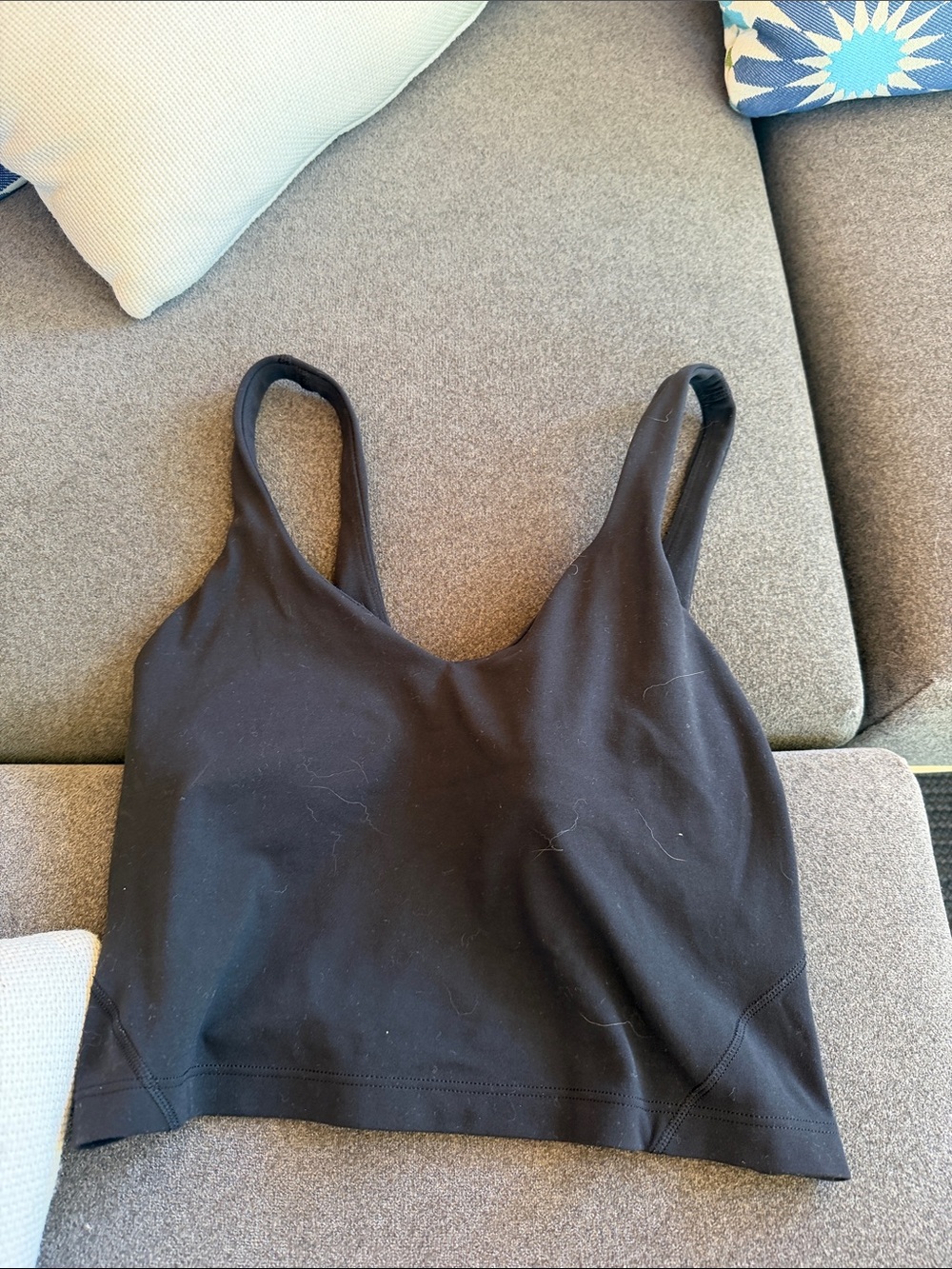 lululemon athletica Black Scoop Neck Sports Bralette